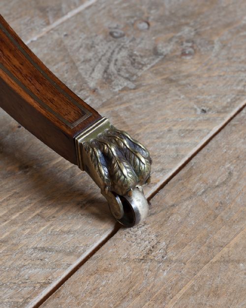 STUNNING REGENCY ROSEWOOD SOFA TABLE - ADDITIONAL PHOTO 6