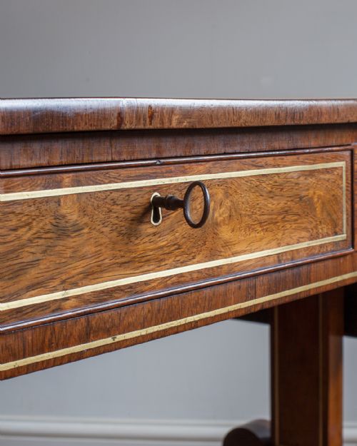 STUNNING REGENCY ROSEWOOD SOFA TABLE - ADDITIONAL PHOTO 10