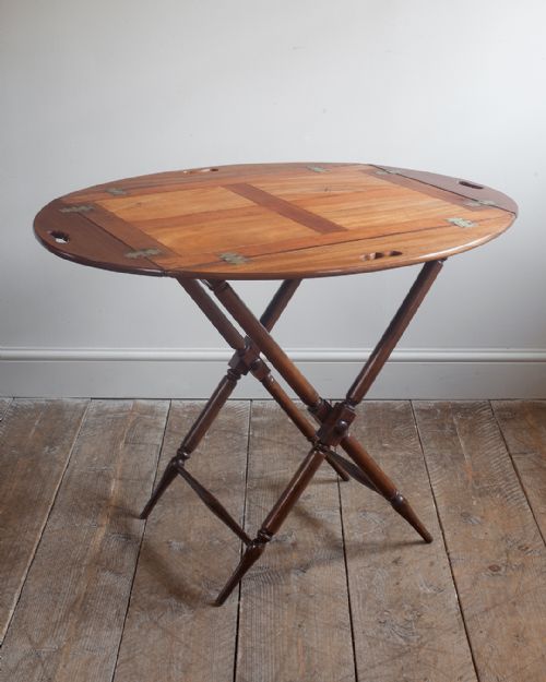 George III Oval Mahogany Butlers Tray