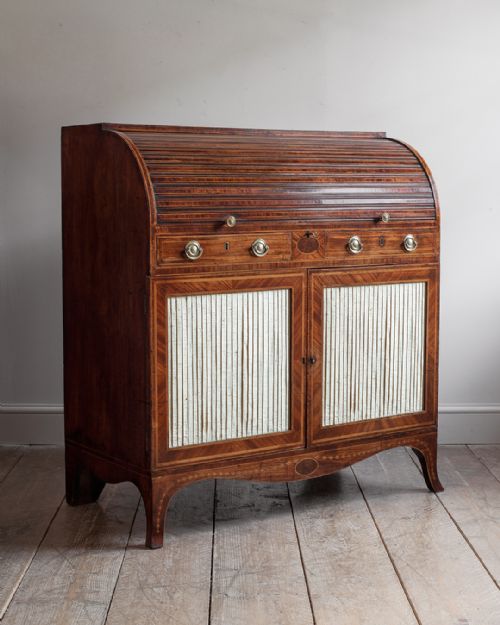Late 18th Century Cylinder Tambour Bureau