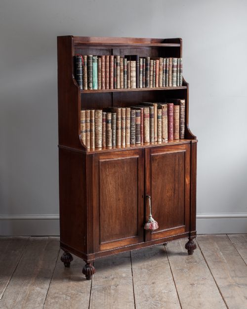 Regency Mahogany Waterfall Bookcase