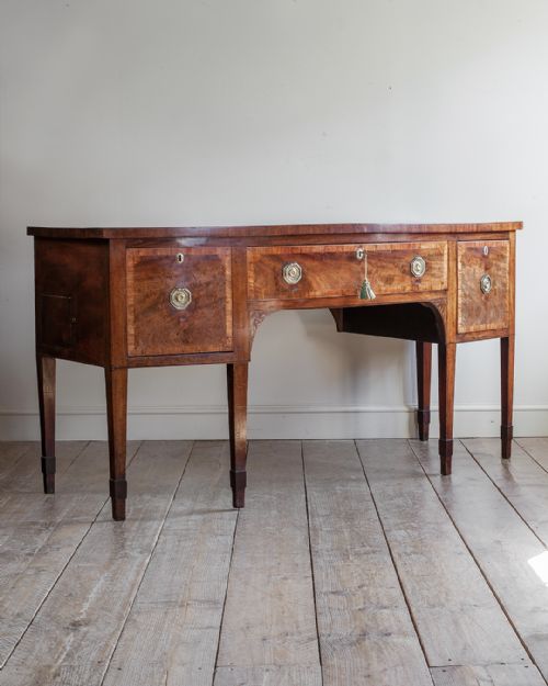 Handsome Georgian Bowfront Mahogany Sideboard