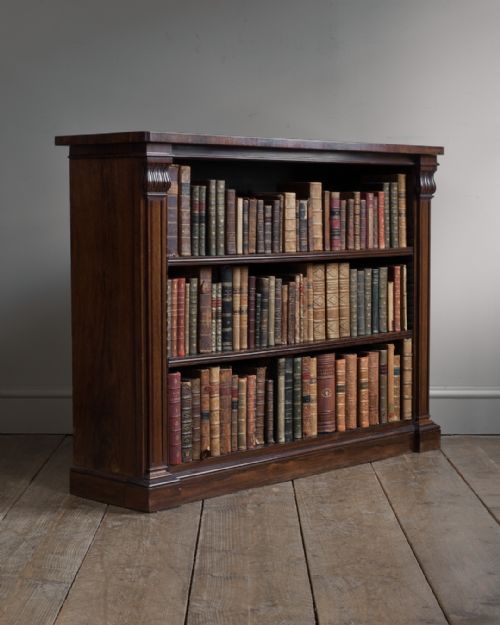 William IV Rosewood Open Bookcase