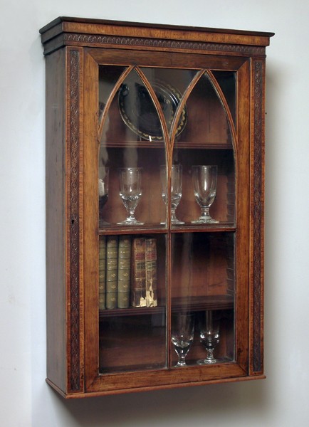 19th century wall hanging cabinet