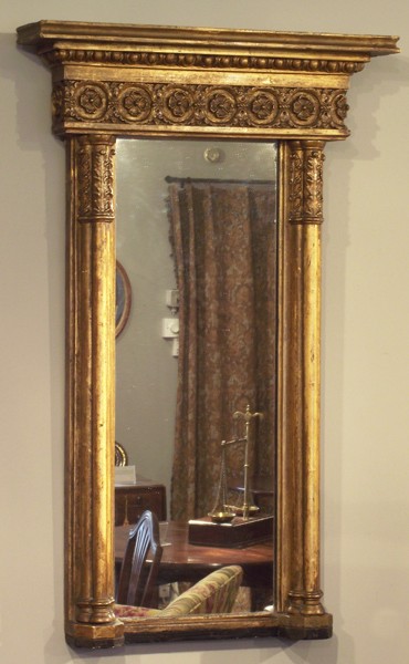 Nineteenth century gilt pier mirror