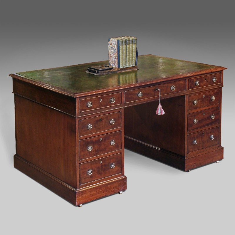 Georgian mahogany partners desk