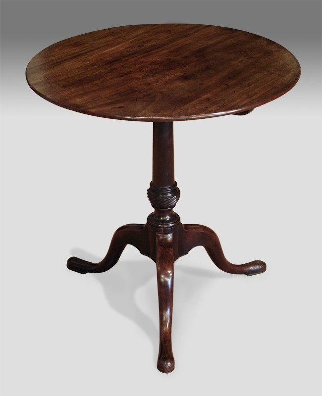 George III mahogany tripod table