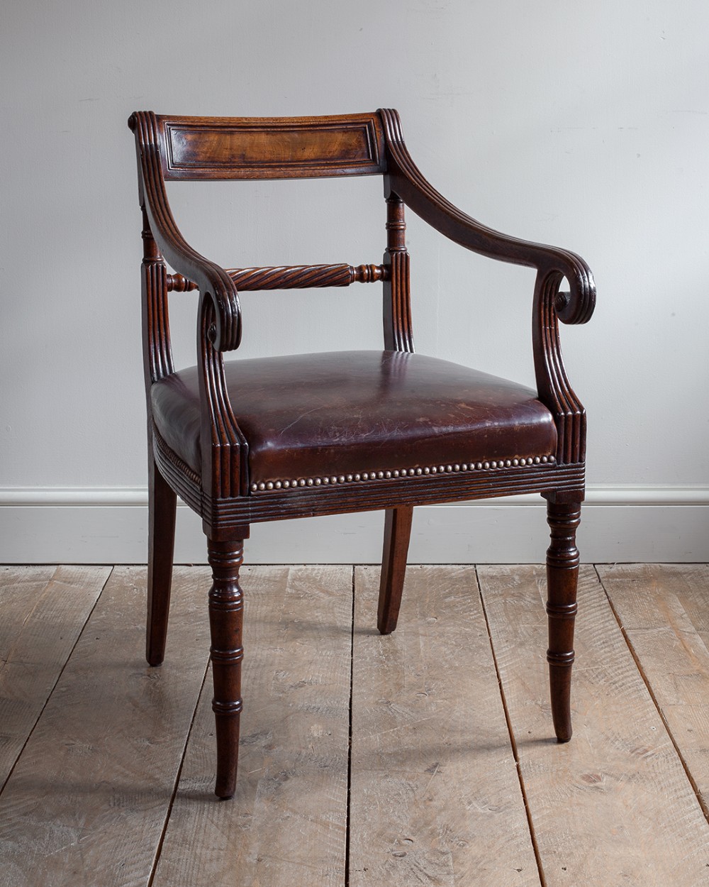Regency mahogany carver chair
