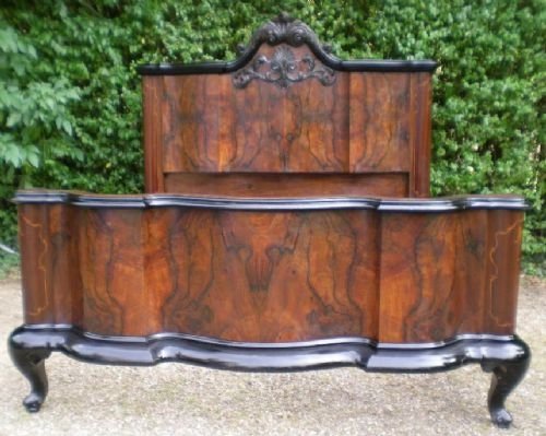 Large Heavy Quality Walnut Bed