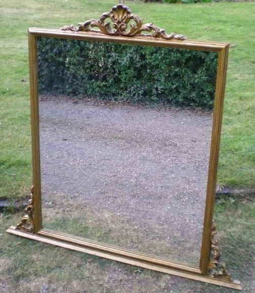 Gilt Overmantle Mirror, Italian Circa 1930