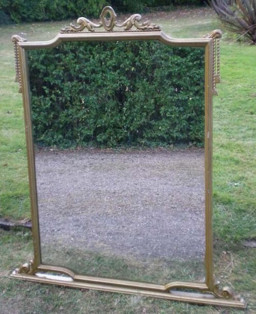 Gilt Overmantle Mirror, Italian Circa 1930