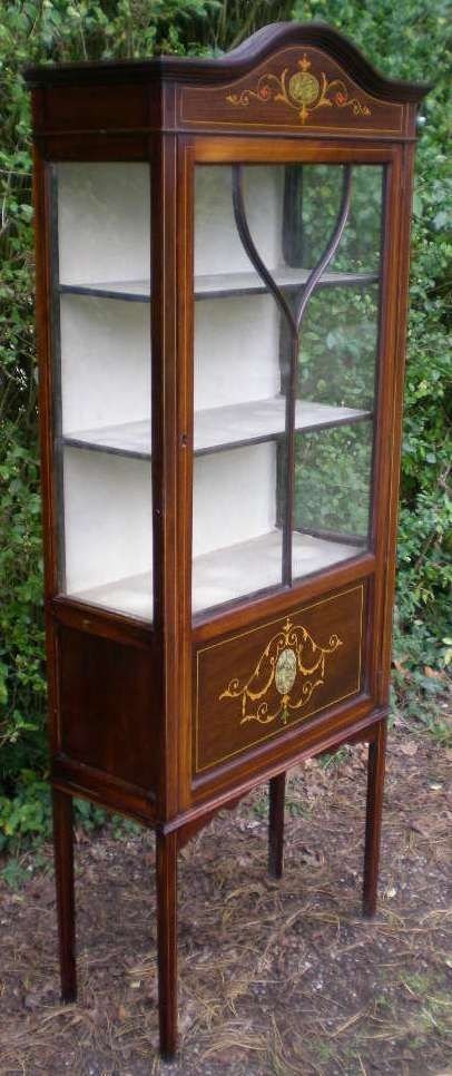 Edwardian Inlaid Display Cabinet