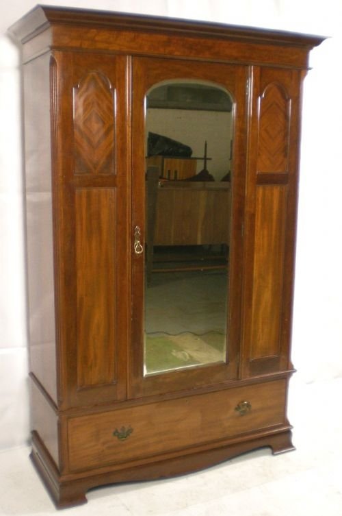 Edwardian Mahogany Wardrobe