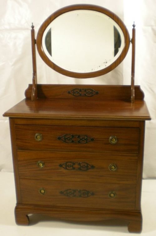 Edwardian Inlaid Mahogany Dressing Chest