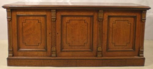 Victorian Mahogany Sideboard Base with Champagne Holder & Fitted Shelves