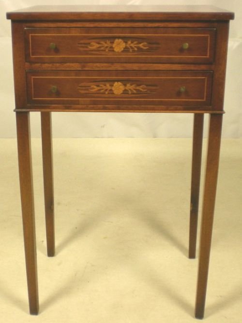 Inlaid Edwardian Salon Table