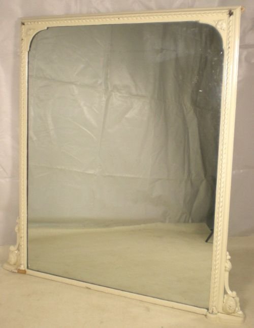 Large Victorian Painted Overmantle Mirror