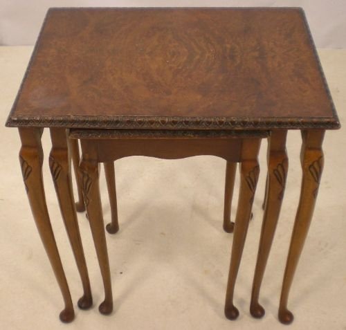 Walnut Nest of Three Tables