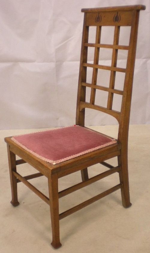 Arts & Craft Oak Bedroom Chair