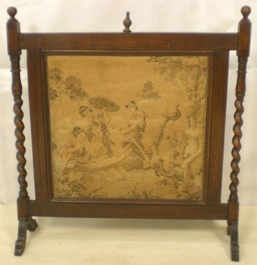 Oak Tapestry Front Firescreen