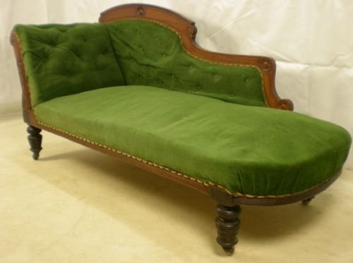 Victorian Mahogany Chaise Longue Settee
