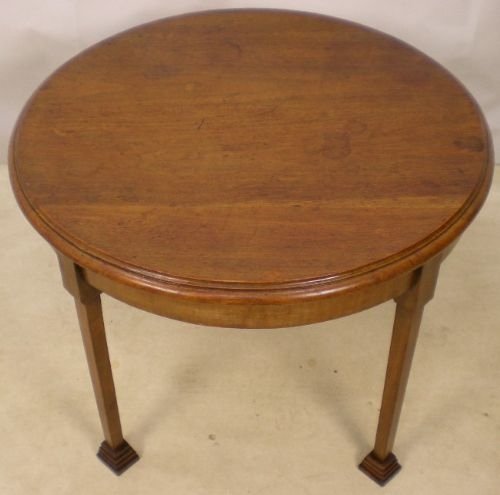 Arts & Craft Period Oak Circular Occasional Table