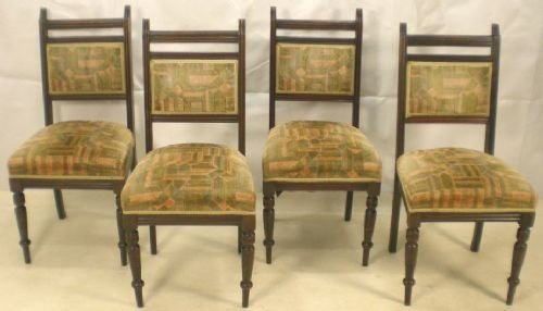 Edwardian Set of Four Salon Chairs