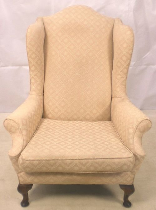 Queen Anne Style Wing Armchair