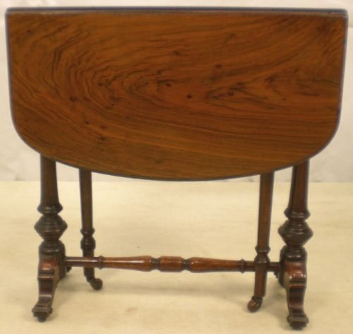 Victorian Walnut Sutherland Dropleaf Coffee Table