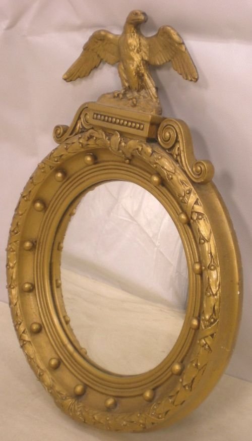 Gilt Convex Hanging Wall Mirror