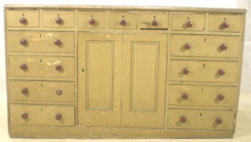 Georgian Painted Pine Dresser Base Fitment