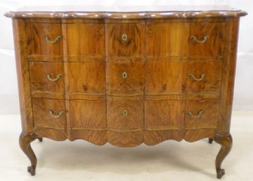 Large Burr Walnut Chest of Drawers