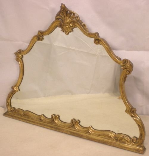 Carved Gilt Overmantle Mirror