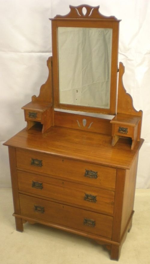 Edwardian Satin Walnut Dressing Chest
