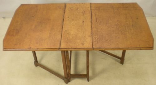 Light Oak Dropleaf Dining Table