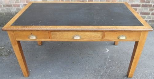 Large Oak Writing Table/desk