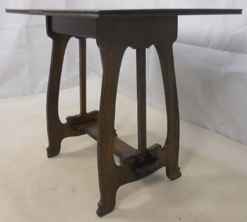 Arts & Craft Style Oak Foldover Tea Table