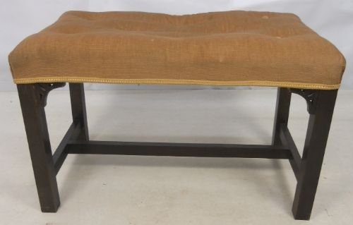 Georgian Style Upholstered Stool
