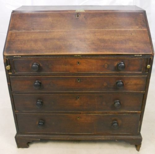 Antique Oak Georgian Bureau