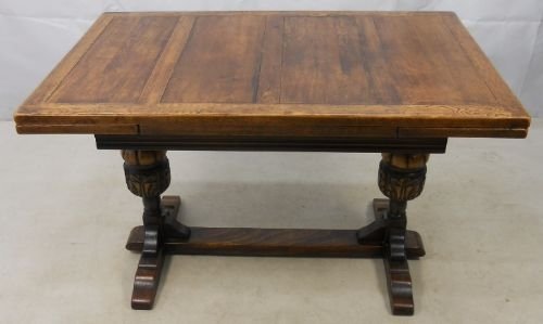 Oak Refectory Drawleaf Dining Table