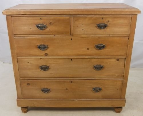 Edwardian Satin Pine Chest of Drawers