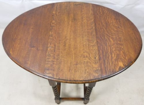 Oak Barley Twist Gateleg Dining Table
