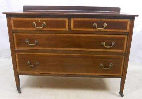 Edwardian Inlaid Mahogany Chest of Drawers