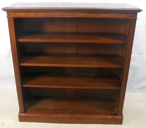 Early Victorian Mahogany Open Bookcase