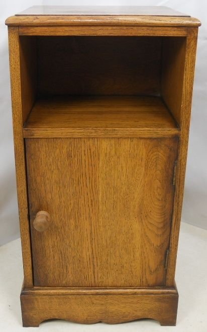 Solid Golden Oak Bedside Cabinet