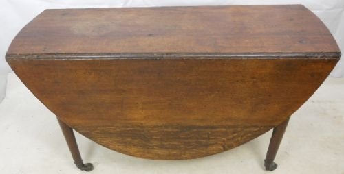 Georgian Mahogany Oval Dropleaf Dining Table