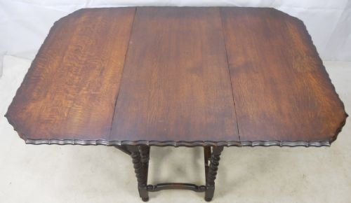 Large Oak Gateleg Dining Table to Seat Six
