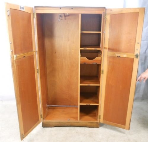 Fitted Oak Two Door Wardrobe