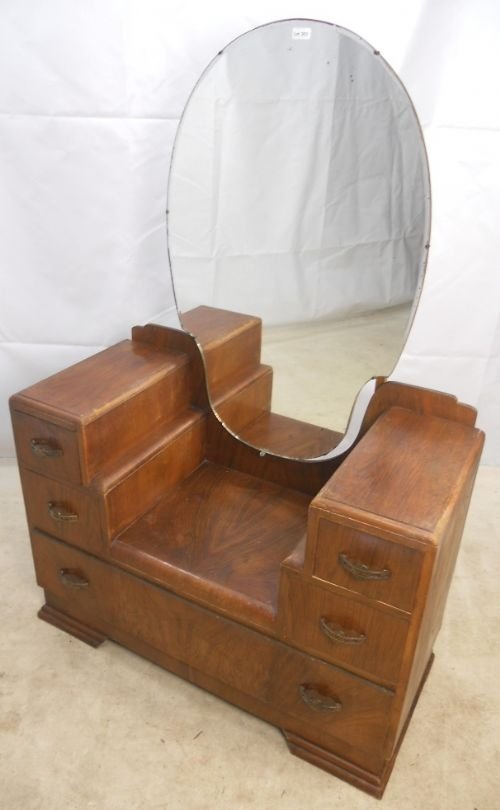 Art Deco Period Walnut Dressing Table