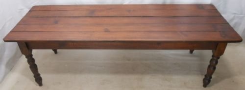 Large Rustic Beech Plank Top Refectory Table